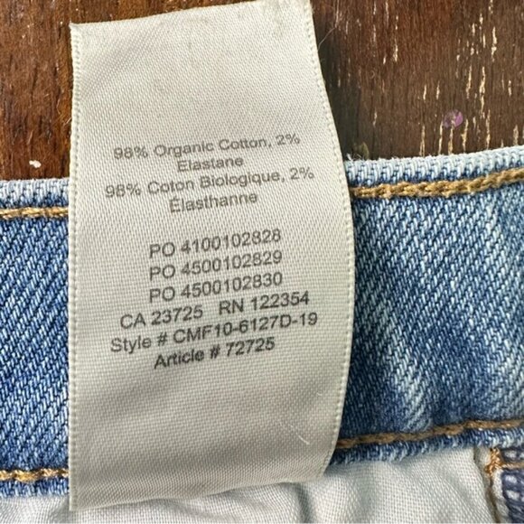 Denim Forum The Yoko High Rise Slim Jeans Size 24 Medium Light wash - Picture 8 of 12